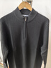 金利來(lái)【含山羊絨/羊毛】25秋冬季男士簡(jiǎn)約半拉鏈休閑針織衫毛衣男 曬單實(shí)拍圖
