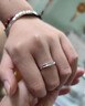 BJYLS999足銀戒指女男素圈食指環(huán)小眾開(kāi)口純銀尾戒飾品生日禮物送女友 【999足銀】極簡(jiǎn)素圈戒指-女款 曬單實(shí)拍圖
