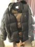 與狼共舞【超重磅高充絨】黑金連帽羽絨服男可拆卸2025冬季保暖外套7056 黑色001 XL (180) 含絨量:273G 曬單實(shí)拍圖