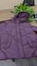 梵花秀（fanhuaxiu）媽媽冬裝羽絨棉服洋氣加厚棉襖2025新款中老年秋冬外套保暖棉衣女 紫色 洋氣羽絨棉衣 2XL 建議穿111-125斤 曬單實(shí)拍圖