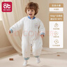 愛(ài)貝迪拉（AIBEDILA）嬰兒夾棉連體衣秋季幼小月齡外出抱抱服恒溫加厚保暖冬裝寶寶衣服 智能恒溫&超柔【中厚款 室溫10-18℃】云朵小象 80cm （建議19-23斤） 曬單實(shí)拍圖