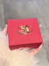 老鳳祥情侶戒指純足銀男士女款對戒生日情人節禮物女朋友送老婆求婚告白 波瀾心動(dòng)對戒【配品牌禮盒】 曬單實(shí)拍圖