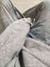 高端牛仔褲大理石紋cleanfit微喇雪花紋通勤男士百搭長(cháng)褲韓版潮流 藍色 M 曬單實(shí)拍圖