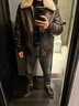 杰克·瓊斯（JACK&JONES）男裝冬季新款皮衣美式復古可拆卸毛領(lǐng)夾克外套225428003 E08深棕色 M （175） 曬單實(shí)拍圖