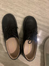 ZHR英倫風(fēng)小皮鞋女圓頭系帶女鞋真牛皮粗跟單鞋女 AY127 黑色 37  曬單實(shí)拍圖