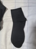 貓人男士襪子男純棉100%秋冬中筒襪男襪防臭吸汗商務(wù)棉襪黑色5雙 曬單實(shí)拍圖