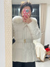 PRICH【匈牙利鴨絨】時(shí)尚短款羽絨服冬季新款可拆腰帶外套女 39象牙白色T39M S 160 曬單實(shí)拍圖