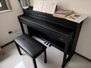 海倫臻雅H-2系列 電鋼琴逐級重錘88鍵殿堂級原聲鋼琴音色家用立式數碼 臻雅H-205【演奏級】奢雅黑 曬單實(shí)拍圖