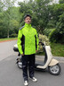 裕海雨衣雨褲套裝男女摩托車(chē)防暴雨成人外穿分體式外賣(mài)騎手防水雨服 美華熒光綠套裝 4XL 1000件 曬單實(shí)拍圖