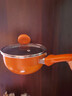 愛(ài)仕達（ASD）奶鍋寶寶輔食鍋家用廚房不粘鍋熱奶煮飯一人食泡面多用小湯蒸鍋 橙色基礎款丨明火專(zhuān)用丨 16cm 曬單實(shí)拍圖
