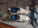 阿甘老爹鞋潮牌男鞋2025秋季新款百搭皮面運動(dòng)休閑鞋跑步鞋WY 米紅色 40 曬單實(shí)拍圖