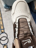 回力男鞋秋冬厚底馬丁靴男復古百搭保暖高幫工裝鞋 米棕-旋鈕款 41 曬單實(shí)拍圖