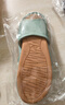 果洛菲亞麻拖鞋男女款四季情侶室內防滑棉麻布地板涼拖 薄荷綠 36/37  曬單實(shí)拍圖