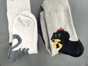 PRIMEET派米【羊毛襪子女】冬季加厚保暖中筒襪2025新款秋冬卡通襪子 曬單實(shí)拍圖