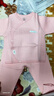 Kordear （考拉蒂爾）新生兒兩件套裝打底衣服寶寶純棉睡衣春秋款夾棉保暖嬰兒內衣褲子 粉色 73cm 曬單實(shí)拍圖
