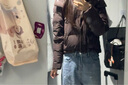 波司登（BOSIDENG）25新款羽絨服女短款90絨可脫卸帽小個(gè)子顯高顯瘦彈力收腰保暖外套 【趨勢推薦】曠野棕7E70 XS 155/80A 體重約100斤以?xún)?曬單實(shí)拍圖