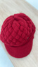 USERJOY冬季中老年人帽子媽媽女加絨保暖毛線(xiàn)針織帽奶奶棉帽防寒貝雷帽 曬單實(shí)拍圖