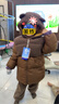 迷你巴拉（minibala）【真心絨】男女童羽絨服毛絨寶寶三防連帽外套冬 曬單實(shí)拍圖