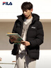 FILA 斐樂(lè )官方情侶羽絨服2025年冬時(shí)尚休閑連帽上衣男女同款保暖外套 曬單實(shí)拍圖