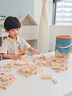 RICH YOUR HOME德國品質(zhì)積木原色積木拼圖男童女孩1-3歲6蒙氏早教專(zhuān)注力訓練 禮袋裝[桶裝]100顆實(shí)木積木 曬單實(shí)拍圖