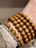 九道一正宗老山檀香手串黑肉級印度邁索爾檀香木老料佛珠手鏈男念珠女 黑肉老料8mm*108顆 曬單實(shí)拍圖