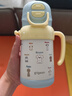 貝親保溫杯兒童吸管杯 學(xué)生便攜雙飲水杯單手柄450ml(藍色萌爪小分隊) 曬單實(shí)拍圖