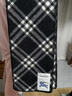 博柏利（BURBERRY）【禮物】圍巾男女 格紋羊毛圍巾 黑色 曬單實(shí)拍圖