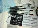 百樂(lè )（PILOT）【熱門(mén)商品】JUICE果汁筆按動(dòng)黑色中性筆高顏值0.5簽字筆黑筆水性筆學(xué)生考試刷題辦公用品文具 5支 曬單實(shí)拍圖
