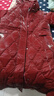 皮爾卡丹（pierre cardin）免洗亮面長(cháng)款羽絨棉服外套女冬中長(cháng)過(guò)膝韓版女士棉衣冬季收腰棉襖 紅色 2XL 125-140斤 曬單實(shí)拍圖