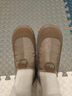 回力老北京布鞋女冬季媽媽加絨正品防滑保暖老人中老年棉鞋2928棕色38 曬單實(shí)拍圖