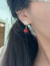 雅倫迪新年蝴蝶結紅色耳夾無(wú)耳洞耳飾絕美耳環(huán)女2025新款爆款高級感耳墜 曬單實(shí)拍圖