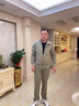 MAGIOPY奢侈高端品牌男裝運動(dòng)套裝男春秋新款爸爸裝休閑夾克外套中年男士 卡其【外套+T恤+褲子】 可選加絨聯(lián)系客服備注 3XL (建議159-175斤左右) 曬單實(shí)拍圖