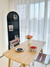 香主編北歐餐桌家用小戶(hù)型吃飯桌子長(cháng)方形客廳餐飲桌椅組合出租房用中原 曬單實(shí)拍圖