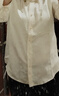 香影新中式立領(lǐng)襯衫女長(cháng)袖2026春季新款盤(pán)扣米白提花正肩國風(fēng)襯衣 米色 M 曬單實(shí)拍圖
