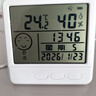 電子高精度迷你干溫度計室內家用溫度濕度表精準車(chē)載干溫濕度計表 大屏笑臉溫度計-安靜款80001無(wú)鬧鐘 曬單實(shí)拍圖