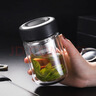 富光單層玻璃杯加厚大肚泡茶缸大容量透明圓形帶蓋防漏水杯 300ml小不點(diǎn) 曬單實(shí)拍圖