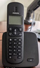 飛利浦（PHILIPS）無(wú)繩電話(huà)機 無(wú)線(xiàn)座機 子母機 辦公家用 屏幕白色背光 持久待機 DCTG186黑色 曬單實(shí)拍圖