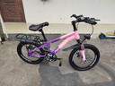 永久（FOREVER）兒童山地車(chē)兒童自行車(chē)兒童山地自行車(chē)6到12歲小學(xué)生新款變速單車(chē) 標配粉紫|單速+輻條輪+后座+車(chē)燈 18寸|身高120-150cm 曬單實(shí)拍圖
