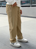 英氏（YEEHOO）童裝男寶寶褲子兒童長(cháng)褲春夏百搭休閑長(cháng)褲中大童直筒洋氣長(cháng)褲 卡其色 150 曬單實(shí)拍圖