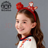 Royal sasa新年禮物中國風(fēng)生肖馬年發(fā)箍春節紅色頭飾拜年發(fā)卡小女孩跨年頭箍 曬單實(shí)拍圖