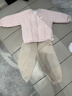 OAK FAMILY寶寶加厚棉服兒童冬保暖百搭外套嬰兒百搭拉鏈夾棉開(kāi)衫棒球服 淺粉 100 cm 曬單實(shí)拍圖