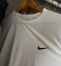 耐克男子速干短袖上衣夏季訓練針織NIKE DRI-FIT HYVERSE DV9840 100白/黑 L 曬單實(shí)拍圖