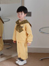 班喜迪兒童套裝春裝2026新款時(shí)髦洋氣女寶寶衛衣男童褲子春秋季衣服童裝 黃色 100 曬單實(shí)拍圖