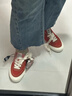 VISION STREET WEAR官方  FLAT TOP紅柚色低幫翻毛皮帆布鞋滑板鞋男女鞋平底 西柚色 38 曬單實(shí)拍圖