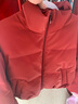 VEROMODA羽絨服女2026春季新款光澤感90白鴨絨短款面包服拜年紅色 澳木紅 M 曬單實(shí)拍圖