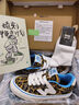 頑刻（ollieskate）豹紋印花春季校園風(fēng)W帆布拼接低幫男女國潮滑板鞋 Ollie81030/豹紋 37 曬單實(shí)拍圖