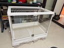 達洋兔籠R81PRO豪華兔籠透明玻璃兔子籠室內家用大號專(zhuān)用觀(guān)賞兔籠 R81PRO 豪華籠子（白色） 曬單實(shí)拍圖