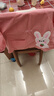 寶寶軟殼衣罩衣兒童防水防臟吃飯圍兜圍裙嬰兒秋冬男女孩反穿衣 立體大兜兔-粉色 100(建議1-2歲) 曬單實(shí)拍圖