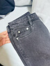 MO&Co.牛仔褲棉質(zhì)重工做舊洗水高腰中線(xiàn)微喇及地黑色牛仔褲摩安珂 牛仔黑色-第2批 XS 25 曬單實(shí)拍圖