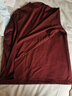 羅蒙（ROMON）高檔絲光棉長(cháng)袖t恤男半高領(lǐng)莫代爾保暖純色加絨加厚中領(lǐng)內搭打底 酒紅色 【308薄絨單件】 XL 曬單實(shí)拍圖